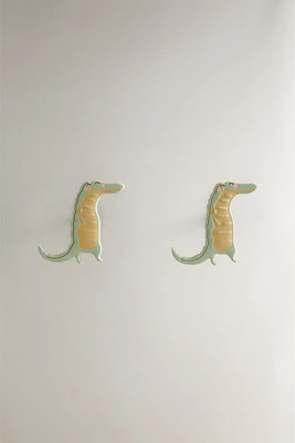 LOT BOUTONS DE PORTE ENFANT CROCODILE (LOT DE 2)
