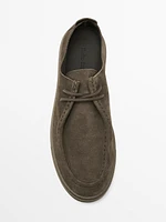Soft moc toe shoes