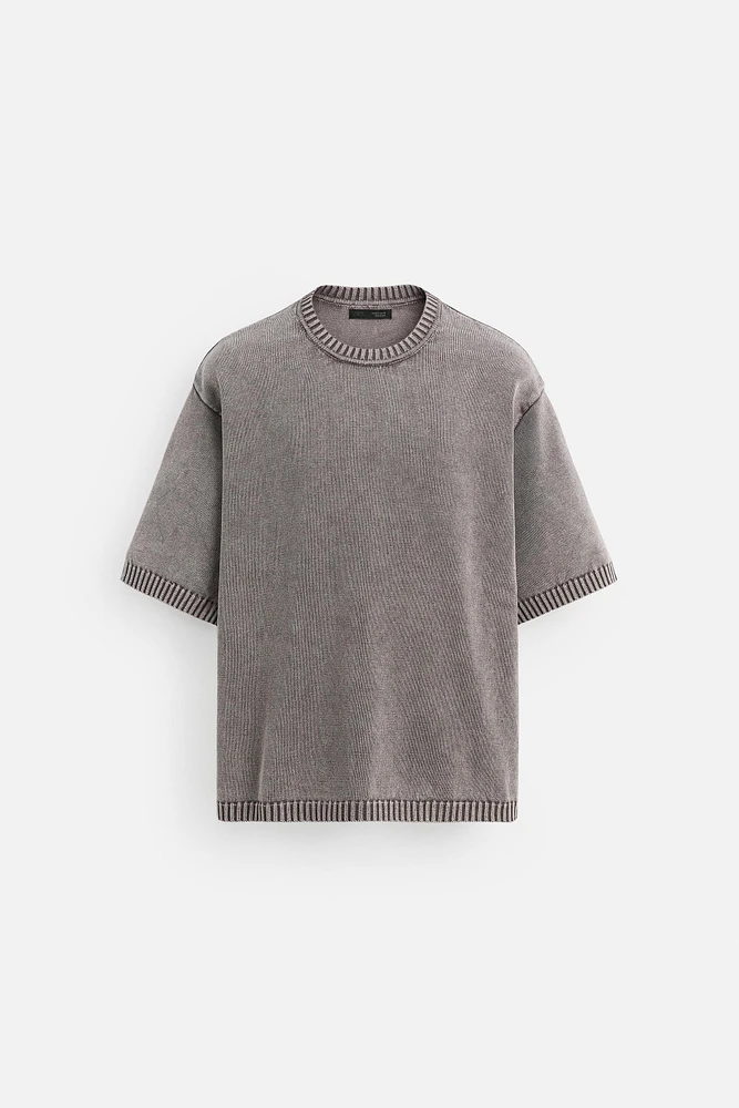 T-SHIRT POINT DÉLAVÉ