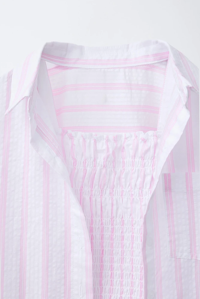 STRIPED SHIRT AND TOP SET