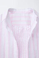 STRIPED SHIRT AND TOP SET