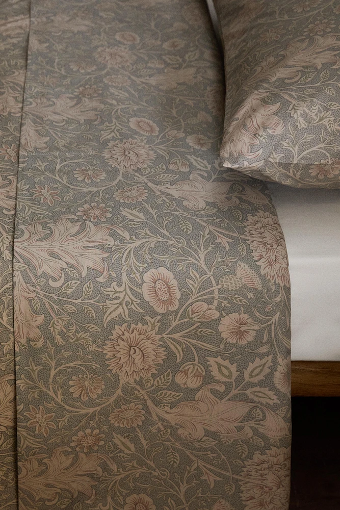MORRIS & CO. PERCALE COTTON FLAT SHEET