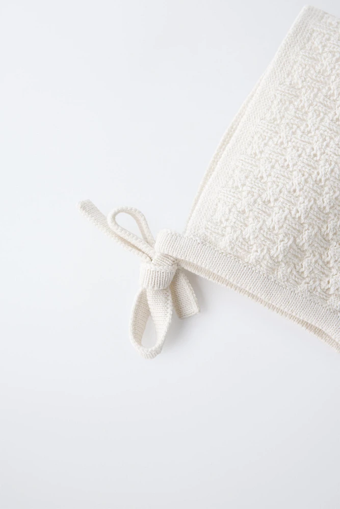 SILK COTTON BONNET