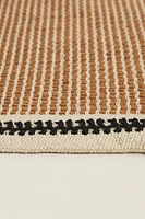 NON-SLIP STRIPED JUTE RUG
