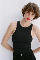 POLYAMIDE HALTER BODYSUIT