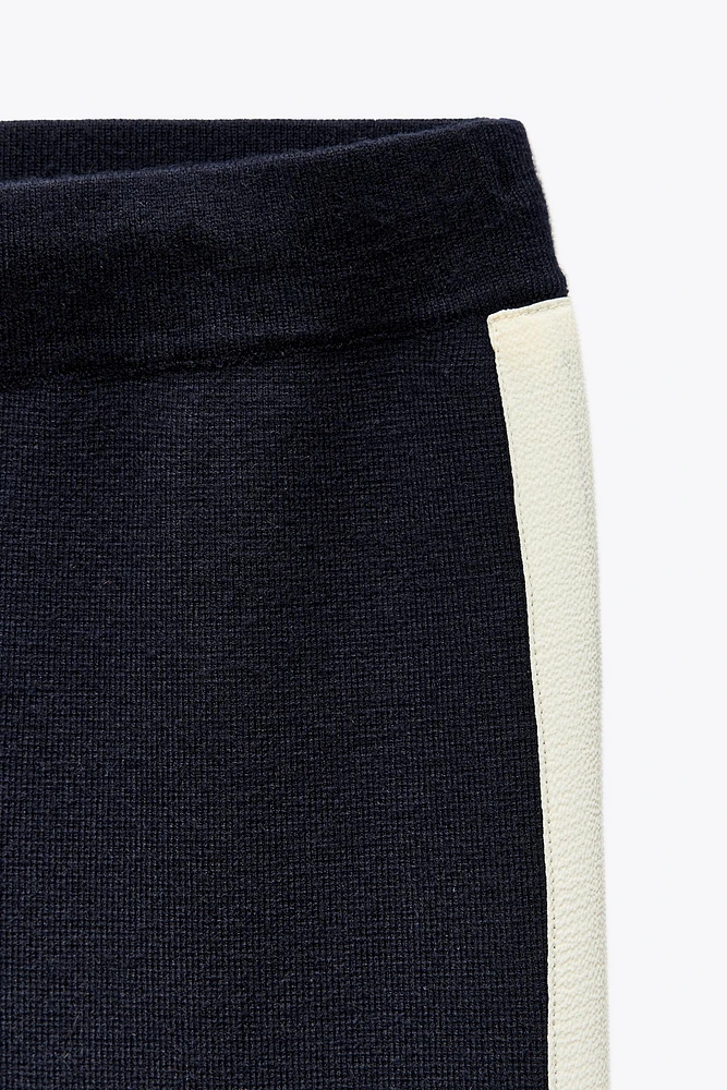 SIDE STRIPE KNIT PANTS