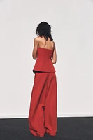TOP BUSTIER À BOUTONS