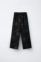 SHIMMER EMBROIDERED PANTS