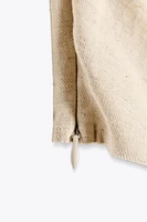 PLEATED LINEN TOP
