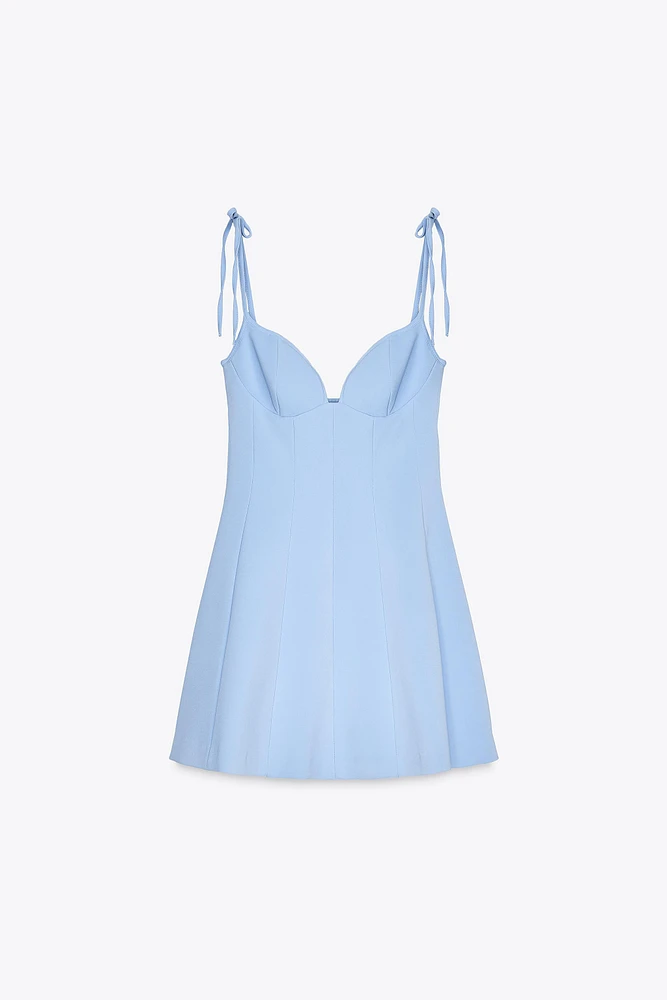 BOW DETAIL SHORT DRESS