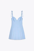 BOW DETAIL SHORT DRESS