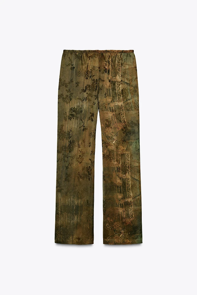 JACQUARD PANTS ZW COLLECTION