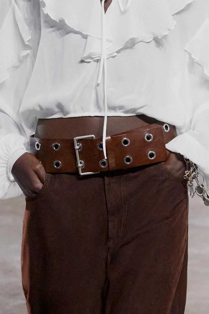 BLOUSE FLUIDE À VOLANTS