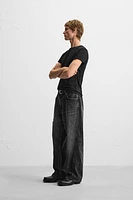 BAGGY FIT JEANS WITH SEAMS