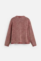 WASHED TEXTURED SWEATER