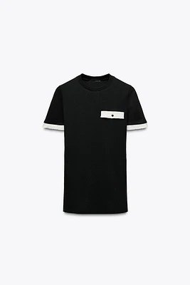 CONTRAST TRIM T-SHIRT