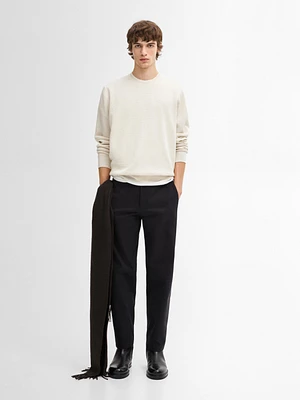 Pull en maille de coton mélang