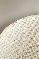 TEXTURED STONEWARE DINNER PLATE