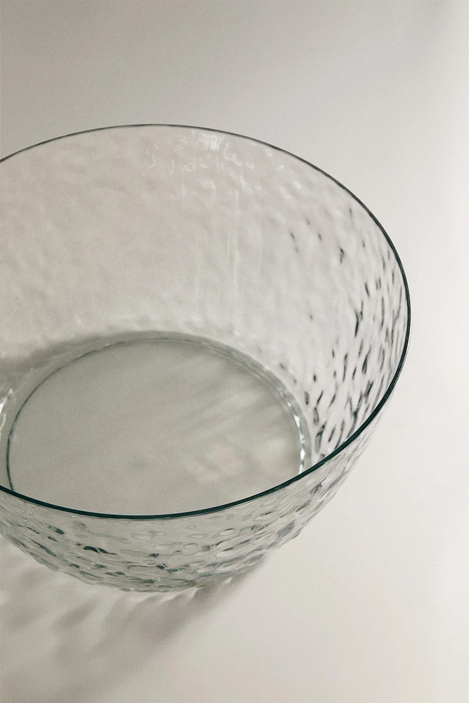 ACRYLIC TEXTURED SALAD BOWL