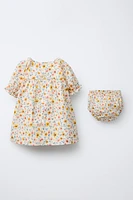 FLORAL DRESS AND BOTTOMS