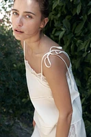 LACE LADDER STITCH TOP