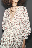 ZW COLLECTION PRINTED SHORT DRESS