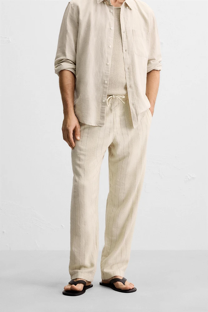JACQUARD STRIPED PANTS