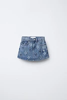 STAR DENIM SKORT