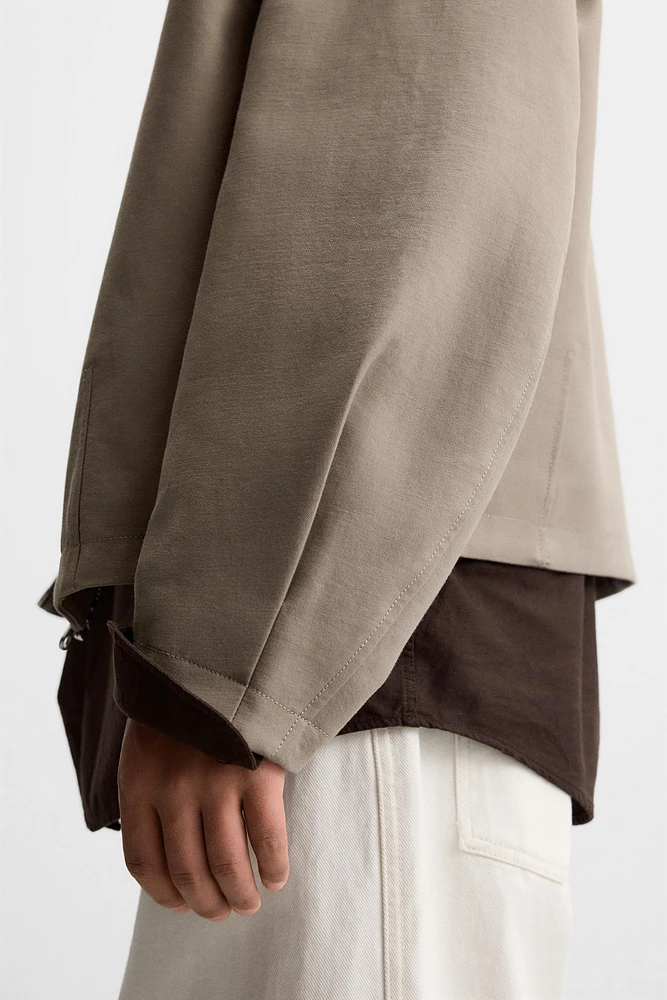 RELAXED FIT CONTRAST JACKET