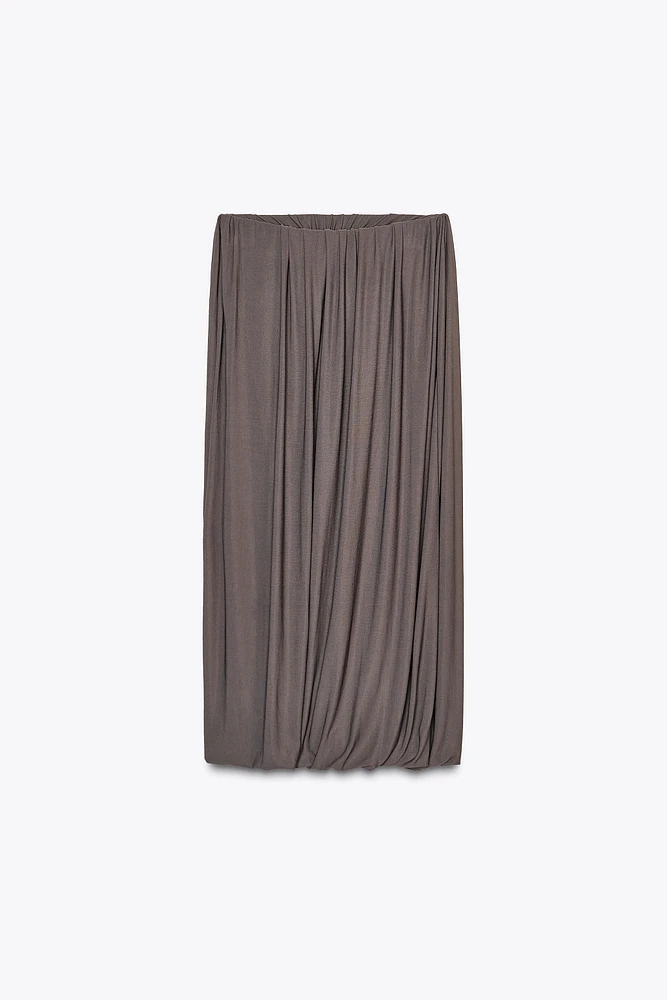 DRAPED BALLOON SKIRT