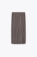 DRAPED BALLOON SKIRT