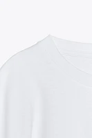 T-SHIRT DÉLAVÉ À MANCHES CAPE