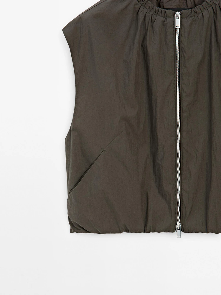 Gilet froncé