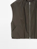 Gilet froncé