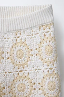 CROCHET KNIT PANTS