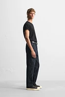 PRINTED STRAIGHT FIT JEANS