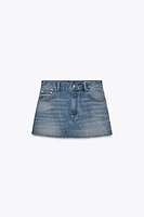 MINI JUPE EN JEAN TRF TAILLE BASSE