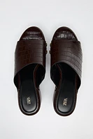 EMBOSSED PLATFORM WEDGES