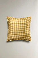 GINGHAM THROW PILLOW COVER