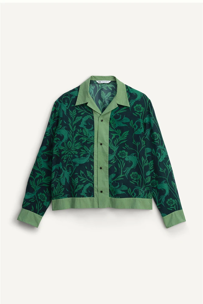 CHEMISE EN SOIE À IMPRIMÉ CARPES ÉDITION LIMITÉE