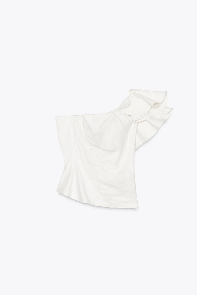 VOLUMINOUS RUFFLE TOP ZW COLLECTION