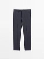 Houndstooth suit trousers