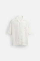 OPENWORK TEXTURED SHIRT