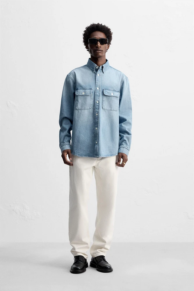 POCKET DENIM SHIRT
