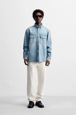 POCKET DENIM SHIRT