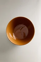 CARAMEL STONEWARE SALAD BOWL