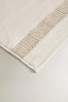 SERVIETTE DE BAIN BORDURE TEXTURE