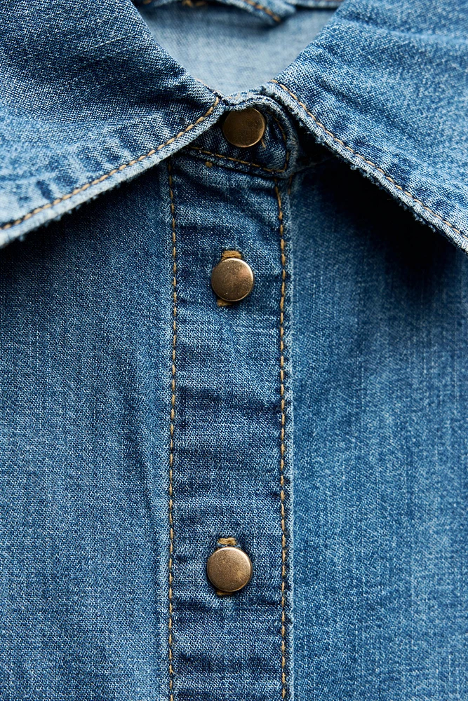 Z1975 BELTED DENIM SHIRT