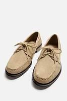 LEATHER BOAT SHOES