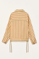 LIMITED EDITION STRIPED LINEN JACKET